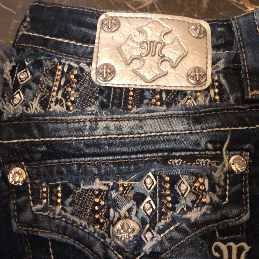 MISS ME JEANS…Excellent condition🌸 Gold, Silver & Black bling!